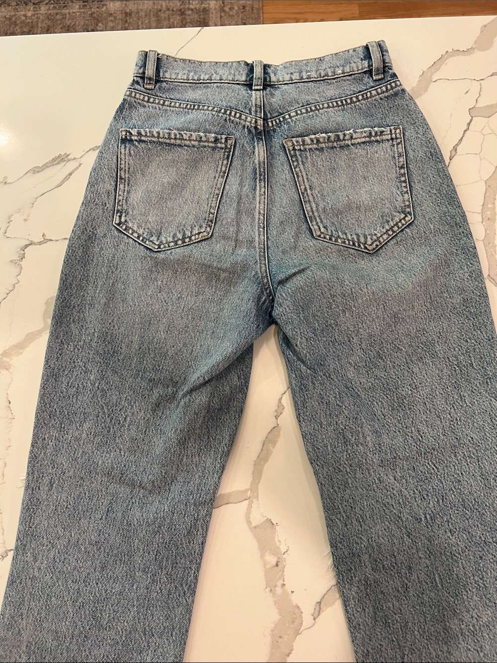 Women’s Light Blue Vintage Straight Jeans - Picture 3 of 5